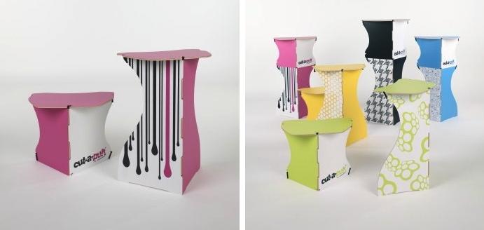 Cut-a-pult flexible furniture