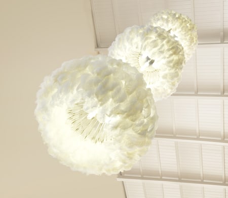 Fiela Feather Chandelier by Haldane Martin