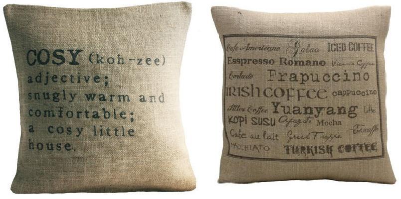 Industrial Chic Linen Cushion Covers by Betsy Jarvis