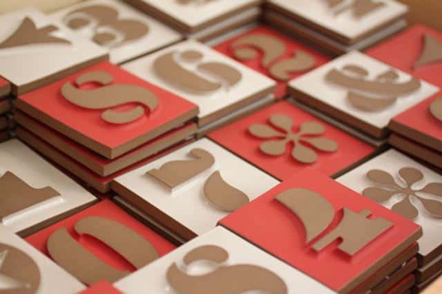 Heath House Numbers in Eames font Heath House Numbers in Eames font