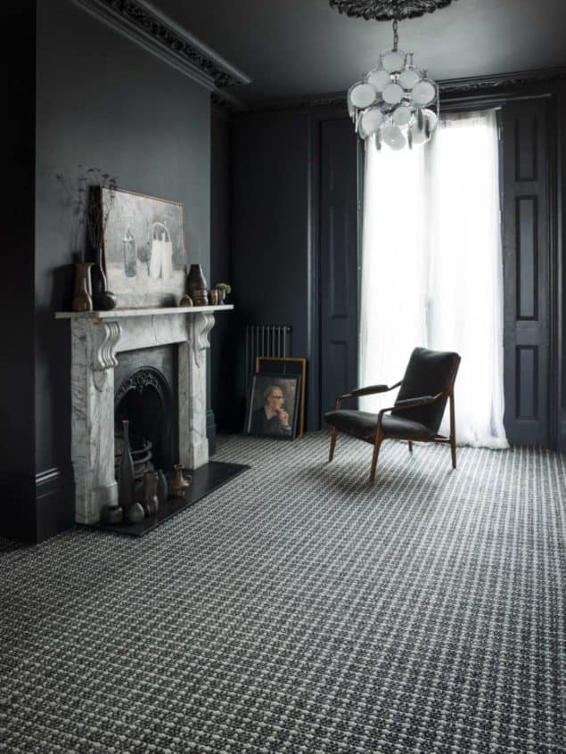 Crucial Trading Sisool SP304 Plaid Rich Black Carpet - grey interiors