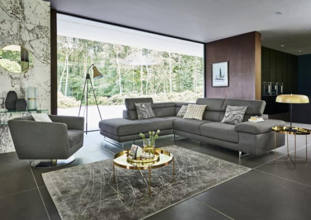 Simple Form Livata Corner Sofa from Barker & Stonehouse - grey interiors