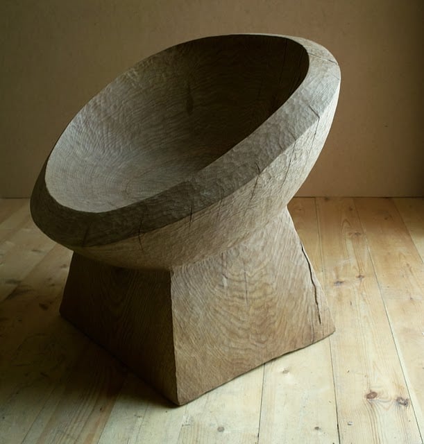 Solid wood chair by Denis Milovanov