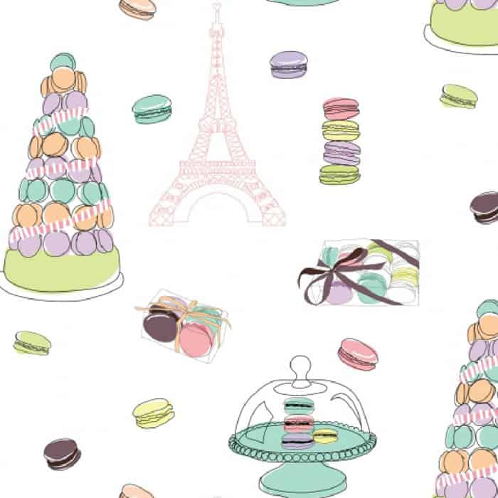Bespoke Macaroon Wallpaper by Kate Usher
