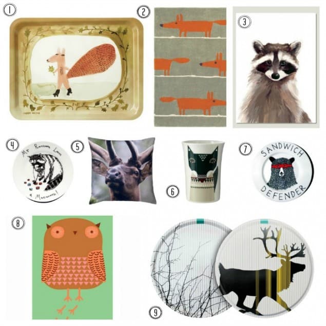 Interiors trend - Woodland animals