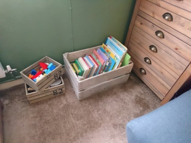 Stylish Toy Storage in Vintage Style crate from Also Home