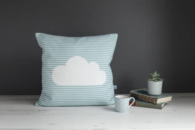 Helen Baker Home Cornish Cloud cushion design in cove
