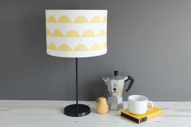 Helen Baker Home Surfboard Scallop lamp in saffron