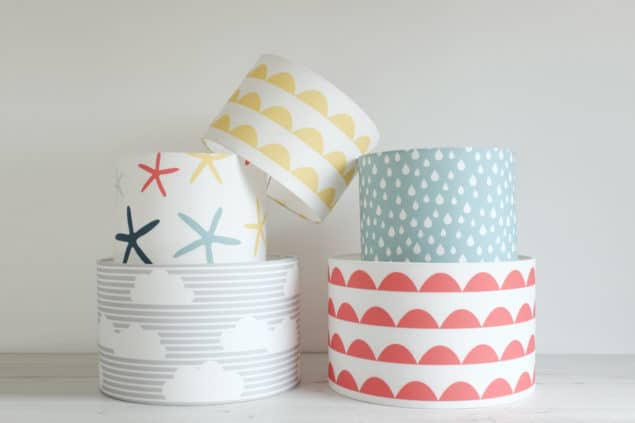 Helen Baker Home lampshade stack