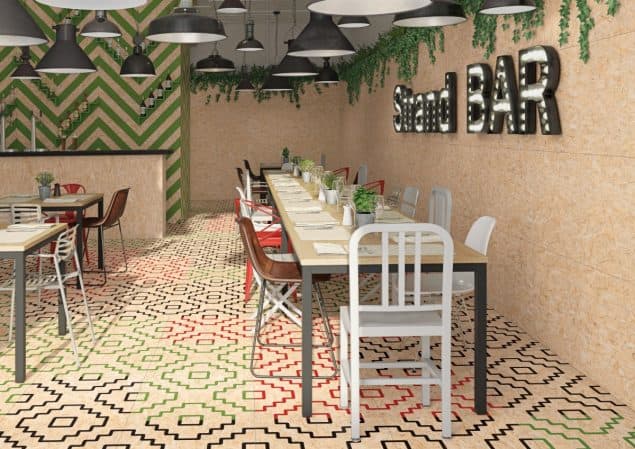 Chipboard Effect Tiles from The Baked Tile Co 