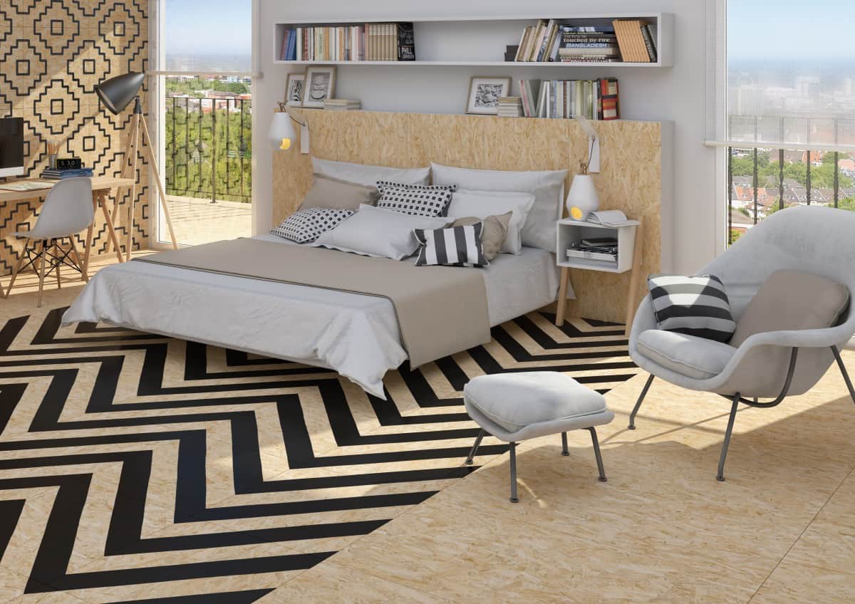 Chipboard Effect Tiles from The Baked Tile Co The Design Sheppard