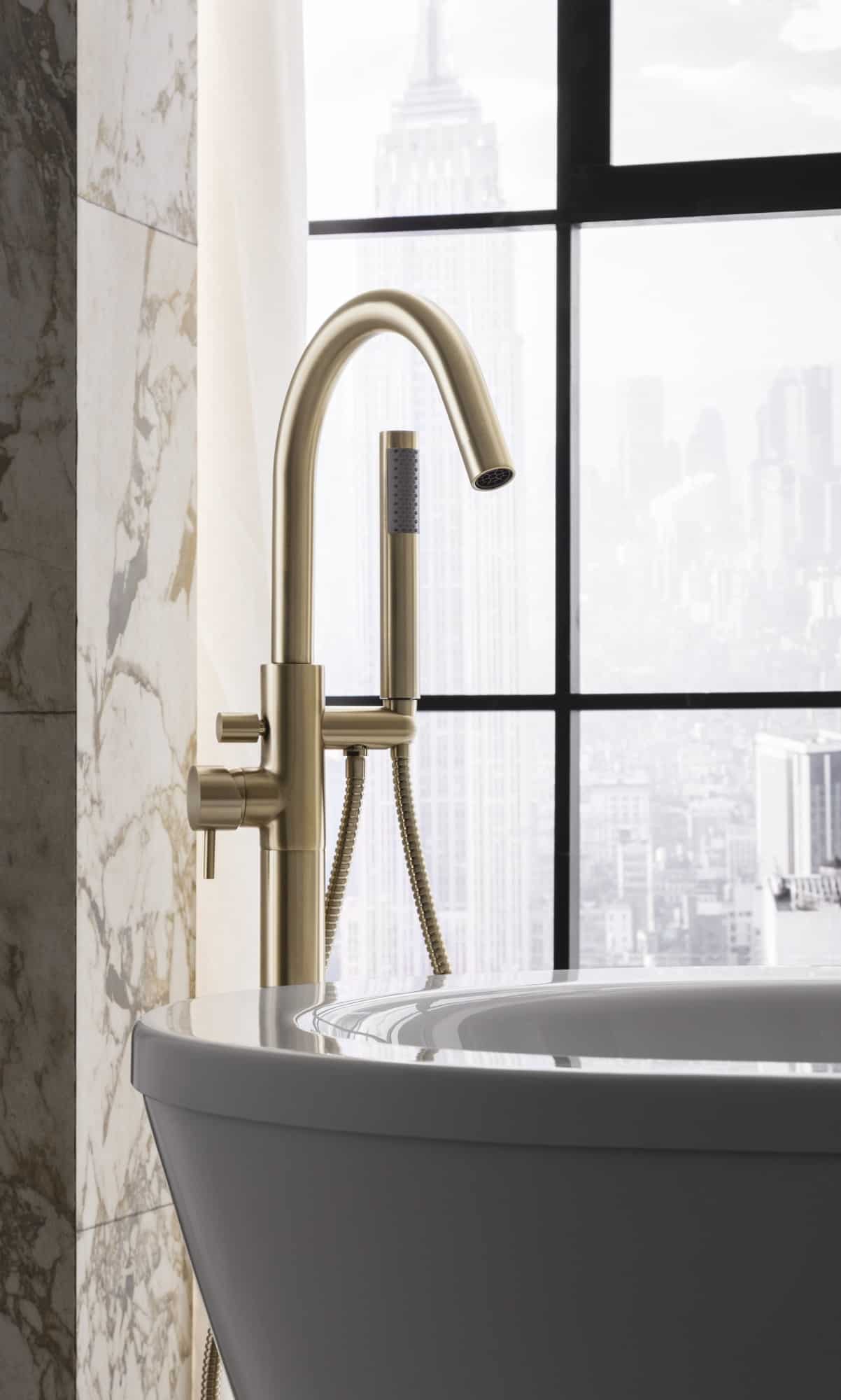 Crosswater MPRO Brushed Brass bath tap