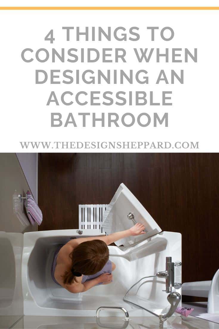 4 things to consider when designing an accessible bathroom