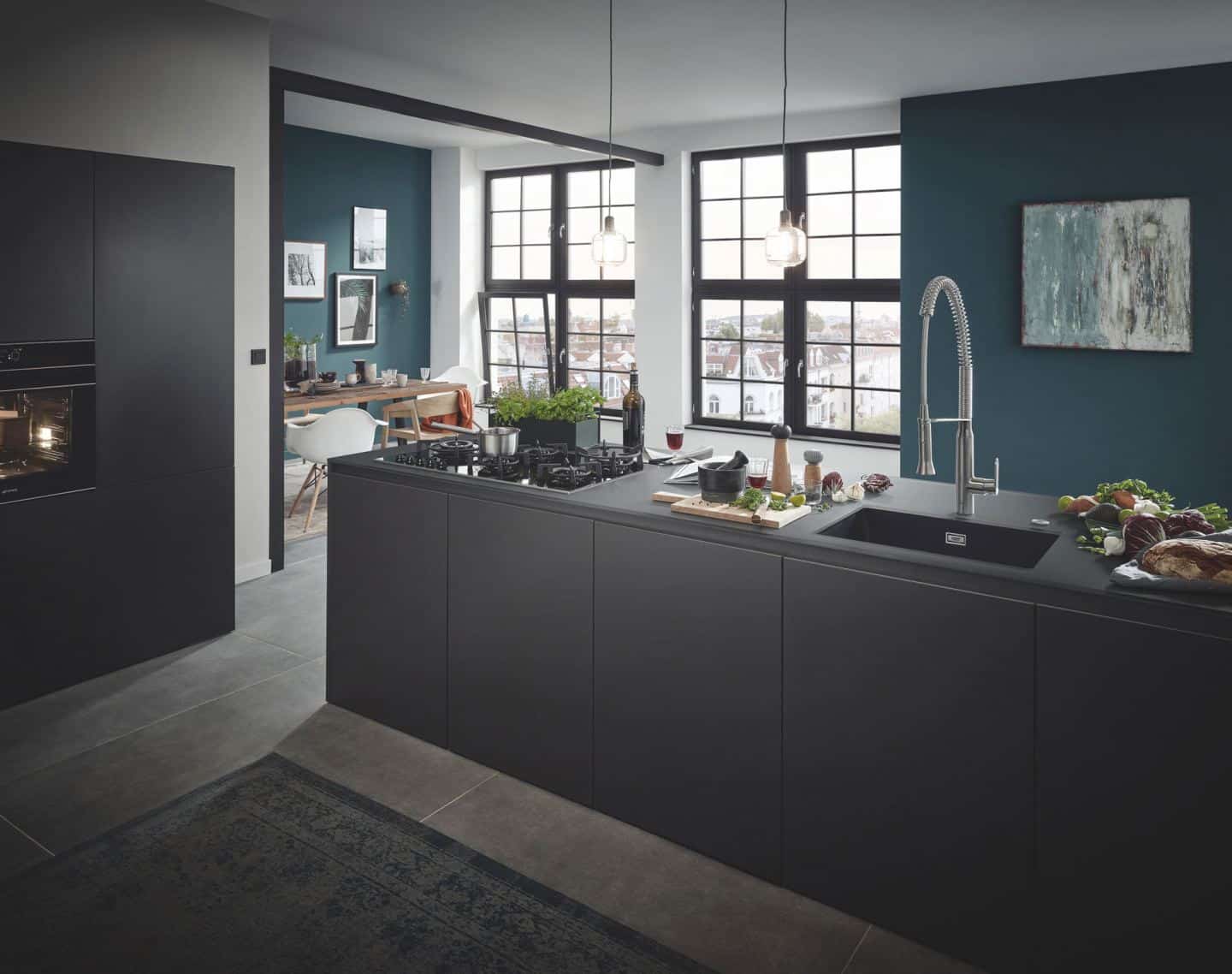 Kitchen design trends - composite sinks by Grohe