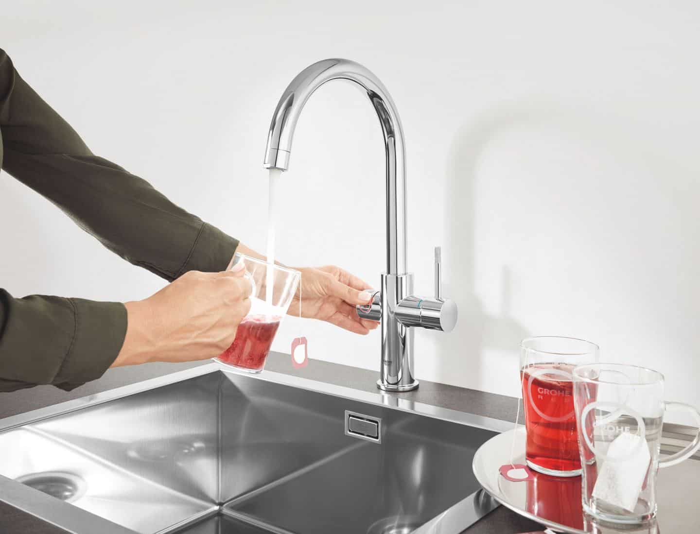 Kitchen design trends - Kettle hot water tap by Grohe