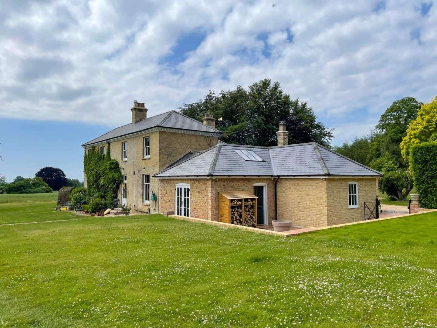 Conservation rooflights installed in a period property.